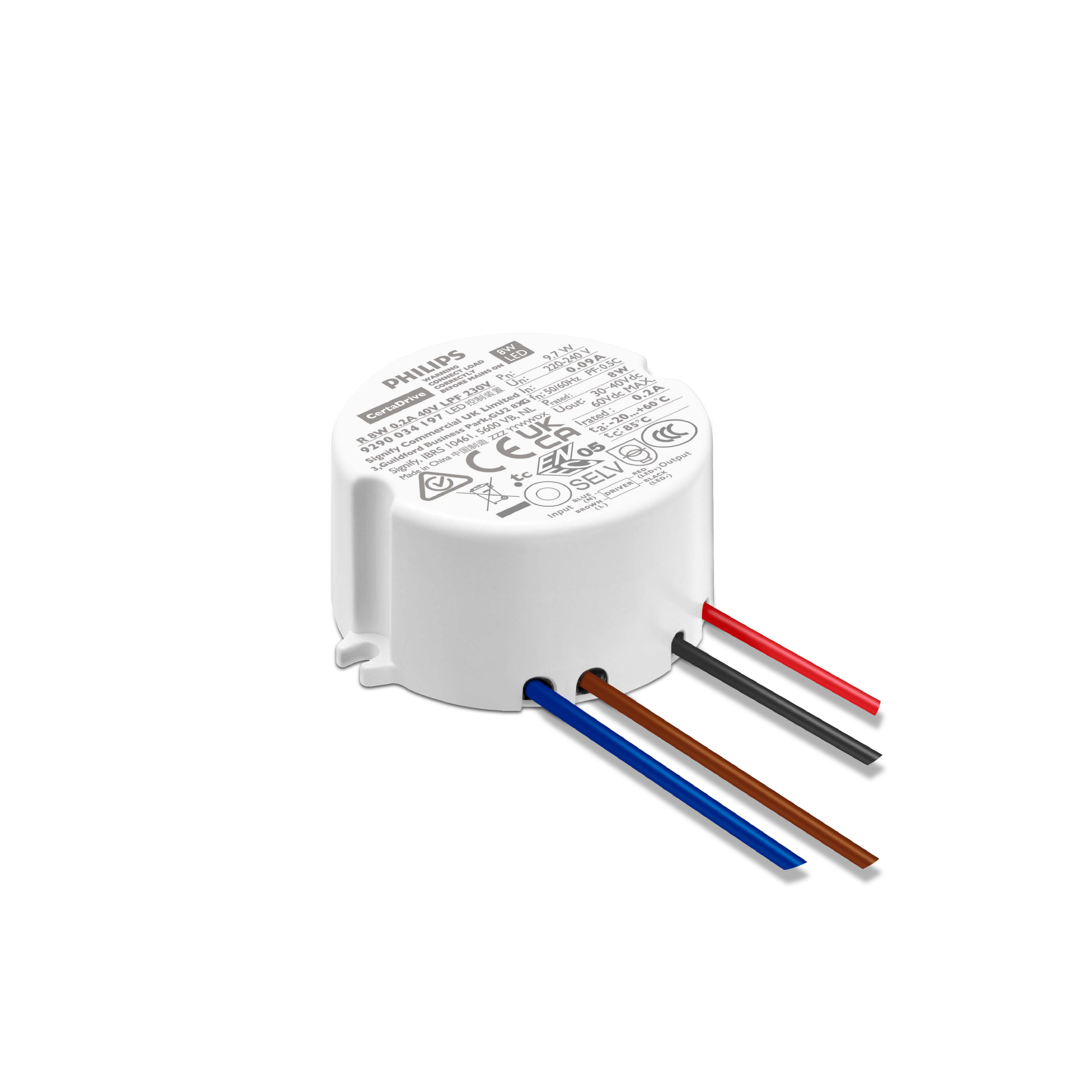 Philips CertaDrive R 8W 0.2A 40V LPF 230V LED Driver